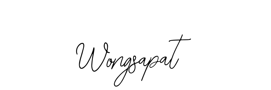 Make a beautiful signature design for name Wongsapat. Use this online signature maker to create a handwritten signature for free. Wongsapat signature style 12 images and pictures png