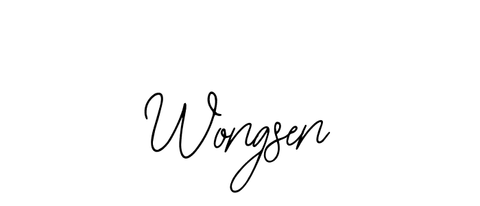 Also You can easily find your signature by using the search form. We will create Wongsen name handwritten signature images for you free of cost using Bearetta-2O07w sign style. Wongsen signature style 12 images and pictures png