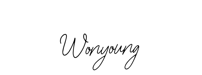 Also we have Wonyoung name is the best signature style. Create professional handwritten signature collection using Bearetta-2O07w autograph style. Wonyoung signature style 12 images and pictures png