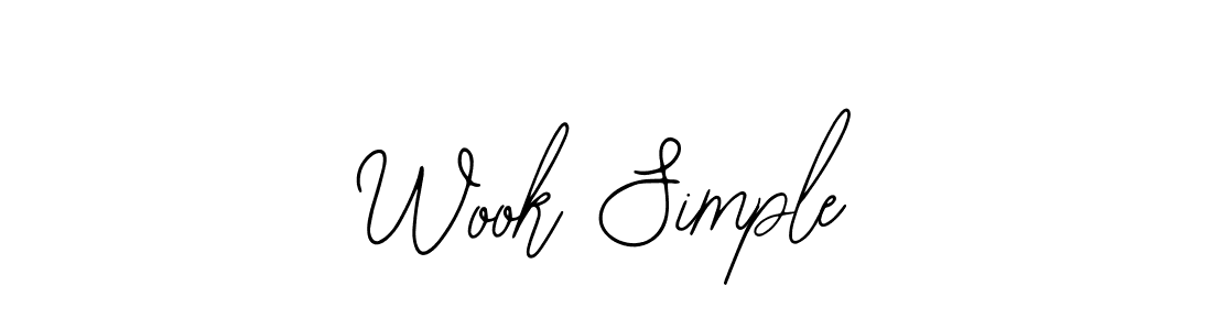 Similarly Bearetta-2O07w is the best handwritten signature design. Signature creator online .You can use it as an online autograph creator for name Wook Simple. Wook Simple signature style 12 images and pictures png