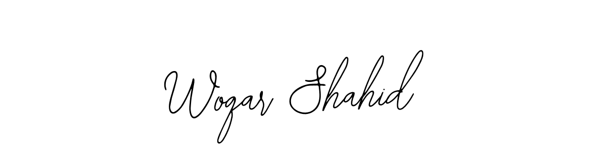 Also You can easily find your signature by using the search form. We will create Woqar Shahid name handwritten signature images for you free of cost using Bearetta-2O07w sign style. Woqar Shahid signature style 12 images and pictures png
