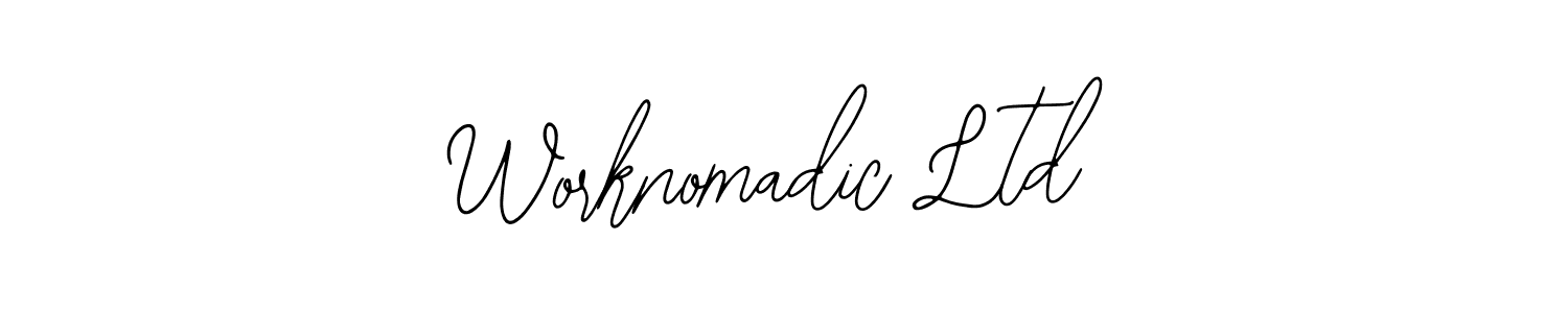 Use a signature maker to create a handwritten signature online. With this signature software, you can design (Bearetta-2O07w) your own signature for name Worknomadic Ltd. Worknomadic Ltd signature style 12 images and pictures png