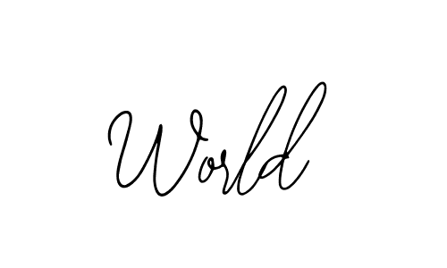 Also we have World name is the best signature style. Create professional handwritten signature collection using Bearetta-2O07w autograph style. World signature style 12 images and pictures png