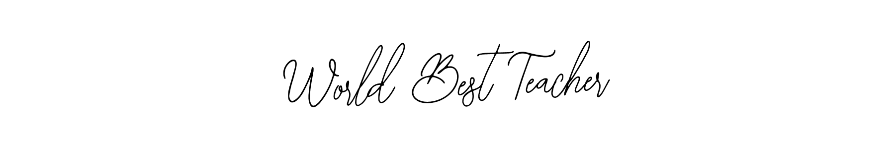 Make a beautiful signature design for name World Best Teacher. With this signature (Bearetta-2O07w) style, you can create a handwritten signature for free. World Best Teacher signature style 12 images and pictures png