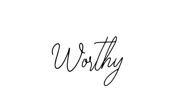 It looks lik you need a new signature style for name Worthy. Design unique handwritten (Bearetta-2O07w) signature with our free signature maker in just a few clicks. Worthy signature style 12 images and pictures png
