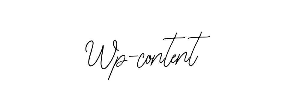 Make a beautiful signature design for name Wp-content. With this signature (Bearetta-2O07w) style, you can create a handwritten signature for free. Wp-content signature style 12 images and pictures png