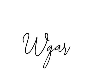 How to make Wqar signature? Bearetta-2O07w is a professional autograph style. Create handwritten signature for Wqar name. Wqar signature style 12 images and pictures png