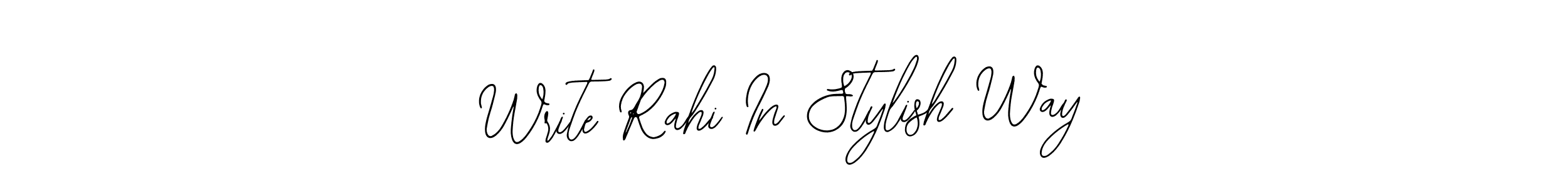 Use a signature maker to create a handwritten signature online. With this signature software, you can design (Bearetta-2O07w) your own signature for name Write Rahi In Stylish Way. Write Rahi In Stylish Way signature style 12 images and pictures png