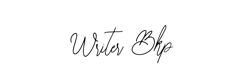 You should practise on your own different ways (Bearetta-2O07w) to write your name (Writer Bkp) in signature. don't let someone else do it for you. Writer Bkp signature style 12 images and pictures png
