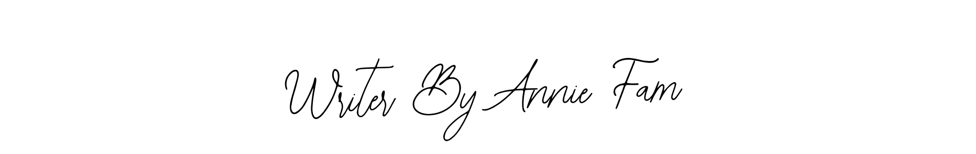 Here are the top 10 professional signature styles for the name Writer By Annie Fam. These are the best autograph styles you can use for your name. Writer By Annie Fam signature style 12 images and pictures png