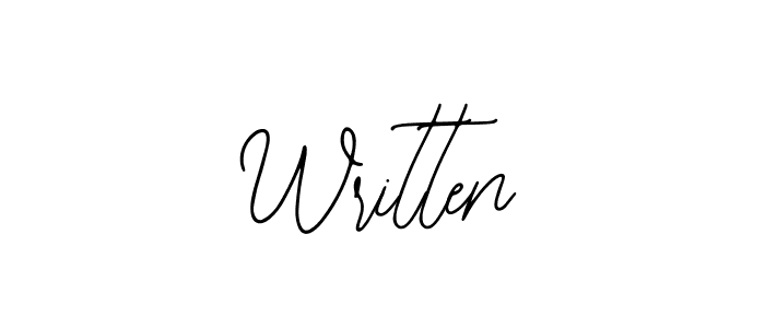 if you are searching for the best signature style for your name Written. so please give up your signature search. here we have designed multiple signature styles  using Bearetta-2O07w. Written signature style 12 images and pictures png