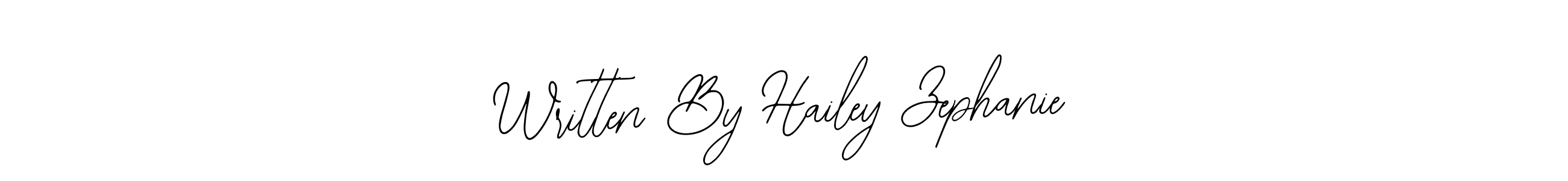 See photos of Written By Hailey Zephanie official signature by Spectra . Check more albums & portfolios. Read reviews & check more about Bearetta-2O07w font. Written By Hailey Zephanie signature style 12 images and pictures png