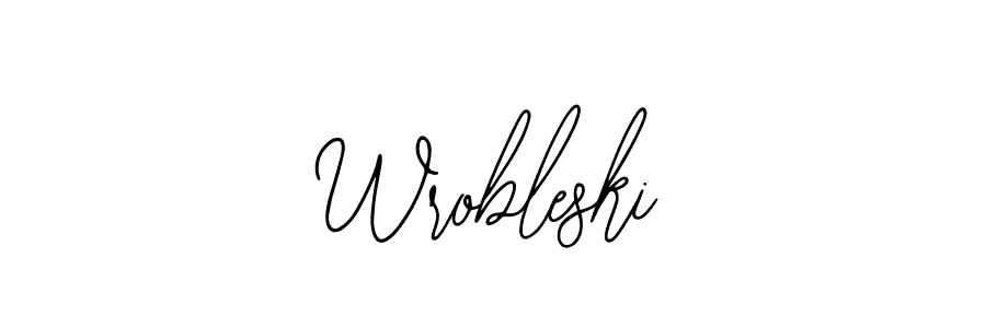 It looks lik you need a new signature style for name Wrobleski. Design unique handwritten (Bearetta-2O07w) signature with our free signature maker in just a few clicks. Wrobleski signature style 12 images and pictures png