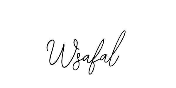 Make a beautiful signature design for name Wsafal. With this signature (Bearetta-2O07w) style, you can create a handwritten signature for free. Wsafal signature style 12 images and pictures png