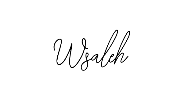 Best and Professional Signature Style for Wsaleh. Bearetta-2O07w Best Signature Style Collection. Wsaleh signature style 12 images and pictures png