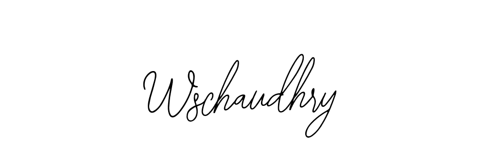 Use a signature maker to create a handwritten signature online. With this signature software, you can design (Bearetta-2O07w) your own signature for name Wschaudhry. Wschaudhry signature style 12 images and pictures png