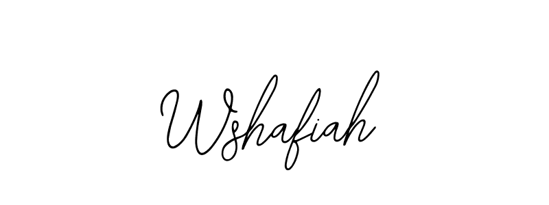 Use a signature maker to create a handwritten signature online. With this signature software, you can design (Bearetta-2O07w) your own signature for name Wshafiah. Wshafiah signature style 12 images and pictures png