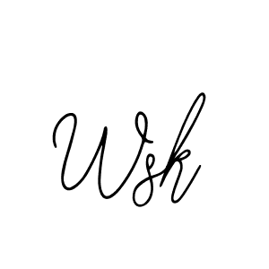 Make a beautiful signature design for name Wsk. With this signature (Bearetta-2O07w) style, you can create a handwritten signature for free. Wsk signature style 12 images and pictures png