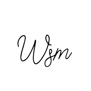 Create a beautiful signature design for name Wsm. With this signature (Bearetta-2O07w) fonts, you can make a handwritten signature for free. Wsm signature style 12 images and pictures png