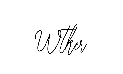 Design your own signature with our free online signature maker. With this signature software, you can create a handwritten (Bearetta-2O07w) signature for name Wtker. Wtker signature style 12 images and pictures png