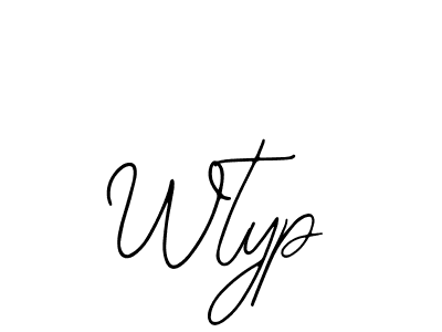 Make a beautiful signature design for name Wtyp. With this signature (Bearetta-2O07w) style, you can create a handwritten signature for free. Wtyp signature style 12 images and pictures png