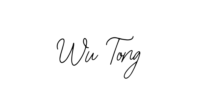 Design your own signature with our free online signature maker. With this signature software, you can create a handwritten (Bearetta-2O07w) signature for name Wu Tong. Wu Tong signature style 12 images and pictures png