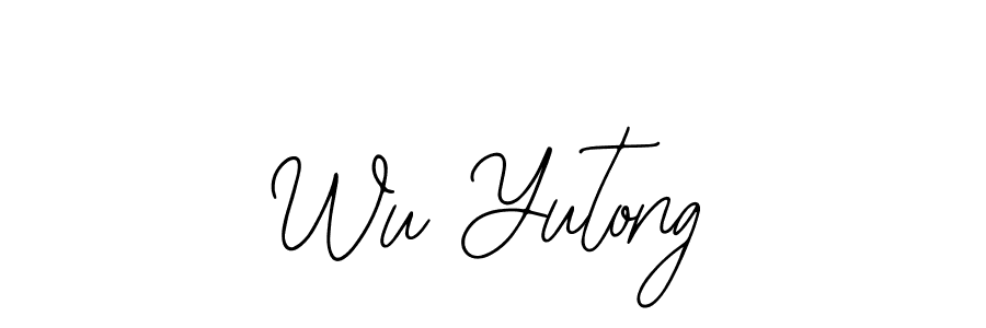 It looks lik you need a new signature style for name Wu Yutong. Design unique handwritten (Bearetta-2O07w) signature with our free signature maker in just a few clicks. Wu Yutong signature style 12 images and pictures png