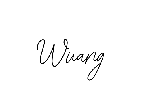 How to make Wuang signature? Bearetta-2O07w is a professional autograph style. Create handwritten signature for Wuang name. Wuang signature style 12 images and pictures png