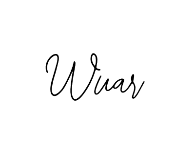 You should practise on your own different ways (Bearetta-2O07w) to write your name (Wuar) in signature. don't let someone else do it for you. Wuar signature style 12 images and pictures png