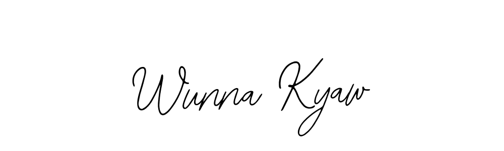 Make a beautiful signature design for name Wunna Kyaw. With this signature (Bearetta-2O07w) style, you can create a handwritten signature for free. Wunna Kyaw signature style 12 images and pictures png