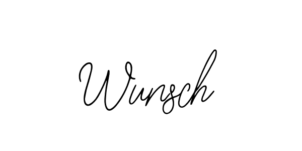 The best way (Bearetta-2O07w) to make a short signature is to pick only two or three words in your name. The name Wunsch include a total of six letters. For converting this name. Wunsch signature style 12 images and pictures png