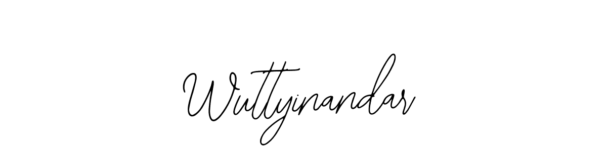 Use a signature maker to create a handwritten signature online. With this signature software, you can design (Bearetta-2O07w) your own signature for name Wuttyinandar. Wuttyinandar signature style 12 images and pictures png