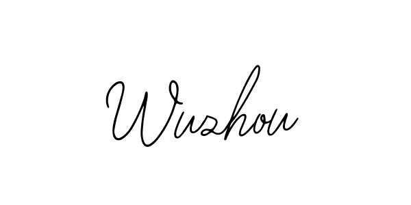 Similarly Bearetta-2O07w is the best handwritten signature design. Signature creator online .You can use it as an online autograph creator for name Wuzhou. Wuzhou signature style 12 images and pictures png