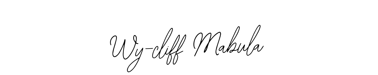 Make a beautiful signature design for name Wy-cliff Mabula. Use this online signature maker to create a handwritten signature for free. Wy-cliff Mabula signature style 12 images and pictures png