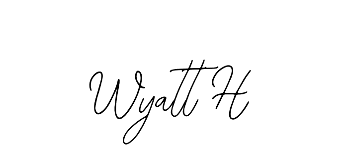 Make a short Wyatt H signature style. Manage your documents anywhere anytime using Bearetta-2O07w. Create and add eSignatures, submit forms, share and send files easily. Wyatt H signature style 12 images and pictures png