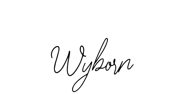 Wyborn stylish signature style. Best Handwritten Sign (Bearetta-2O07w) for my name. Handwritten Signature Collection Ideas for my name Wyborn. Wyborn signature style 12 images and pictures png