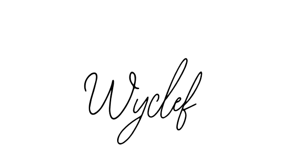 Design your own signature with our free online signature maker. With this signature software, you can create a handwritten (Bearetta-2O07w) signature for name Wyclef. Wyclef signature style 12 images and pictures png