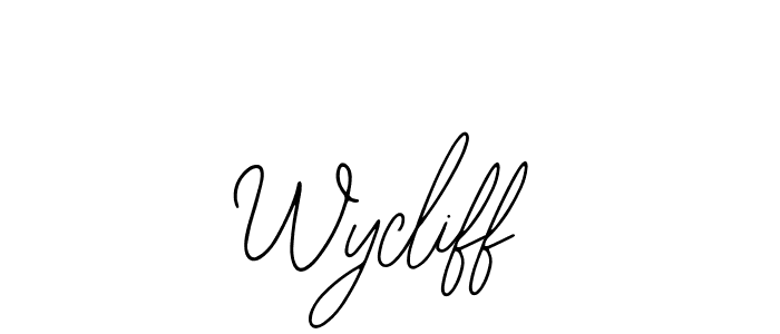 How to Draw Wycliff signature style? Bearetta-2O07w is a latest design signature styles for name Wycliff. Wycliff signature style 12 images and pictures png