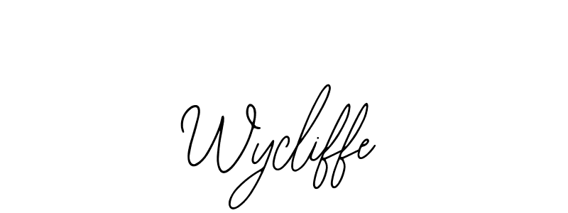 Make a beautiful signature design for name Wycliffe. With this signature (Bearetta-2O07w) style, you can create a handwritten signature for free. Wycliffe signature style 12 images and pictures png