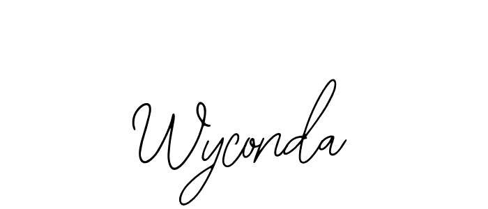 Design your own signature with our free online signature maker. With this signature software, you can create a handwritten (Bearetta-2O07w) signature for name Wyconda. Wyconda signature style 12 images and pictures png