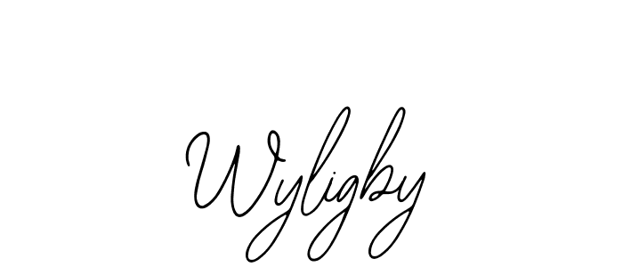 You should practise on your own different ways (Bearetta-2O07w) to write your name (Wyligby) in signature. don't let someone else do it for you. Wyligby signature style 12 images and pictures png