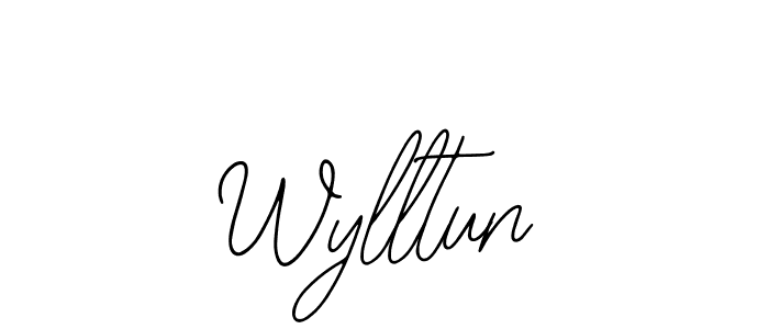 Make a beautiful signature design for name Wylltun. With this signature (Bearetta-2O07w) style, you can create a handwritten signature for free. Wylltun signature style 12 images and pictures png