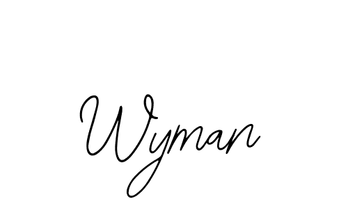 Wyman stylish signature style. Best Handwritten Sign (Bearetta-2O07w) for my name. Handwritten Signature Collection Ideas for my name Wyman. Wyman signature style 12 images and pictures png