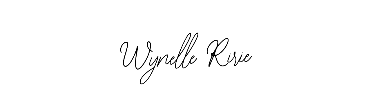 You should practise on your own different ways (Bearetta-2O07w) to write your name (Wynelle Ririe) in signature. don't let someone else do it for you. Wynelle Ririe signature style 12 images and pictures png