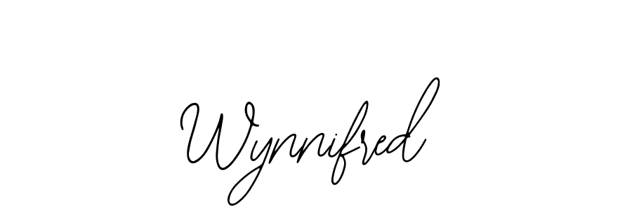 Bearetta-2O07w is a professional signature style that is perfect for those who want to add a touch of class to their signature. It is also a great choice for those who want to make their signature more unique. Get Wynnifred name to fancy signature for free. Wynnifred signature style 12 images and pictures png