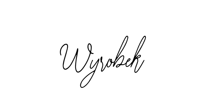 It looks lik you need a new signature style for name Wyrobek. Design unique handwritten (Bearetta-2O07w) signature with our free signature maker in just a few clicks. Wyrobek signature style 12 images and pictures png