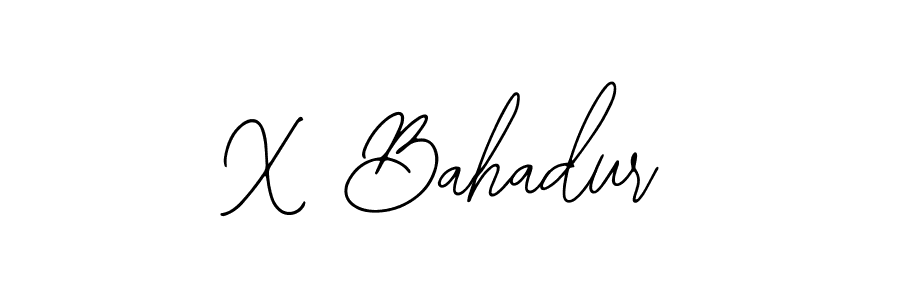 Also You can easily find your signature by using the search form. We will create X Bahadur name handwritten signature images for you free of cost using Bearetta-2O07w sign style. X Bahadur signature style 12 images and pictures png