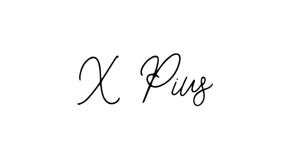 Also we have X Pius name is the best signature style. Create professional handwritten signature collection using Bearetta-2O07w autograph style. X Pius signature style 12 images and pictures png