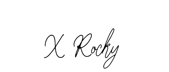 How to make X Rocky signature? Bearetta-2O07w is a professional autograph style. Create handwritten signature for X Rocky name. X Rocky signature style 12 images and pictures png