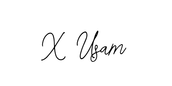X Usam stylish signature style. Best Handwritten Sign (Bearetta-2O07w) for my name. Handwritten Signature Collection Ideas for my name X Usam. X Usam signature style 12 images and pictures png
